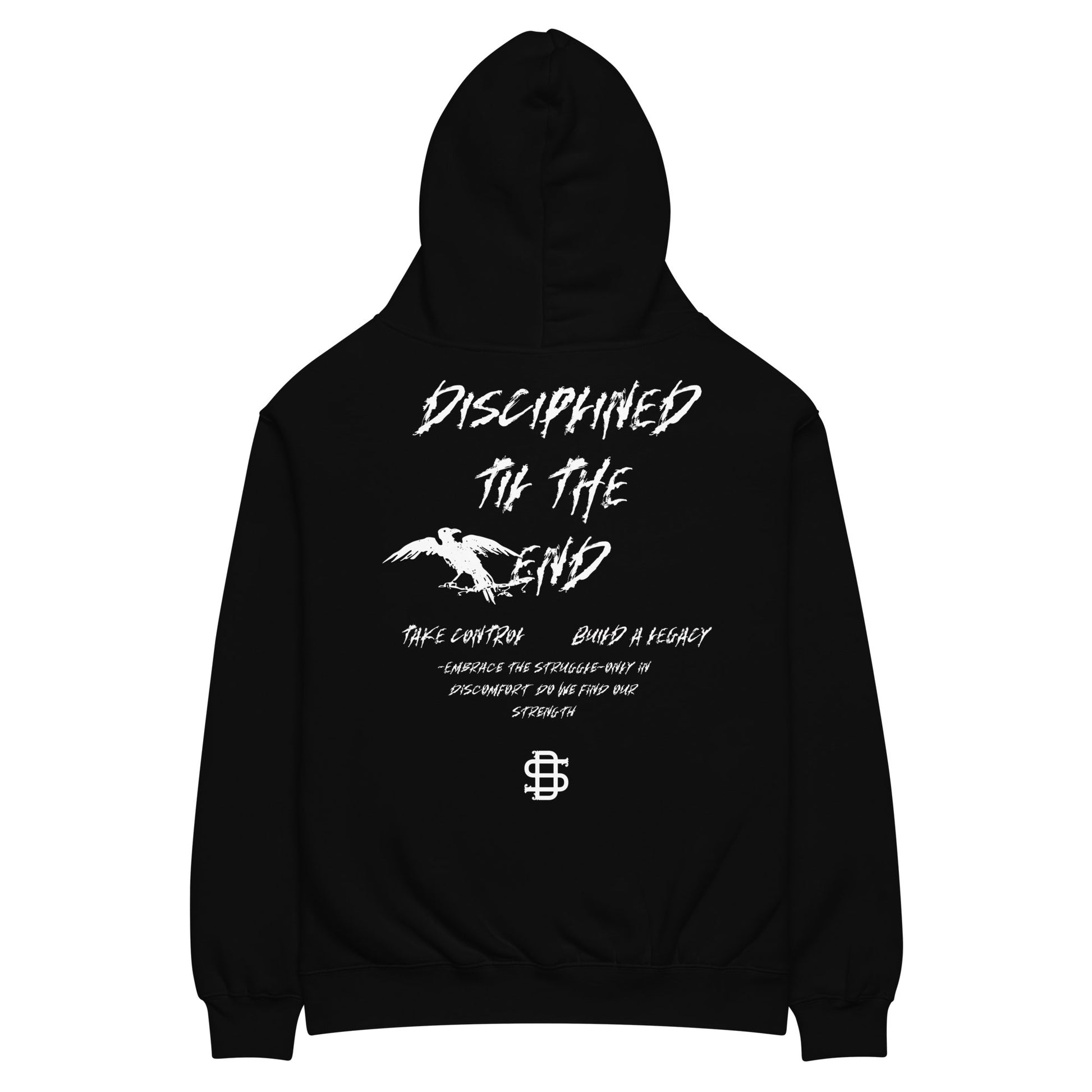 DISCIPLINED TIL THE END OVER - SIZED HOODIE - Discipline Society